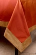 Cкатерть Kayra “Carmen” тафта с шенилловым кантом 165×300 cм терракотовая - изображение 3
