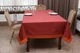 Cкатерть Kayra “Carmen” тафта с шенилловым кантом 165×300 cм Бордовая - изображение 2