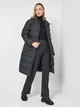 Пуховик зимний длинный женский Jack Wolfskin Crystal Palace Coat 1204131_6000 XL Черный (4060477921778) - изображение 4