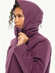 Куртка демисезонная удлиненная с капюшоном женская Jack Wolfskin Salier Coat 1116141-I0082 L Фиолетовая (4064886316996) - изображение 4