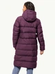 Пуховик зимний длинный женский Jack Wolfskin Frozen Palace Coat W 1204133-I0082 S Темно-фиолетовый (4064886320962) - изображение 2