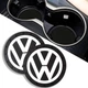 Силиконовый коврик в подстаканник с логотипом Volkswagen комплект 2 штуки - изображение 2