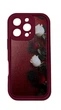 Панель Roses для Apple Iphone 16 ProMax Burgundy - зображення 1