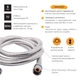Шланг Lidz Niagara 01 1,75-2,2 м LDNIA01CRM22148 Chrome - зображення 3