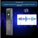 Перезаряджуваний цифровий диктофон - MP3 плеєр Dittafono аудіо рекордер 3.5 мм Jack, 64 ГБ, 10.3х2.5х1.2 см, чорний (99014005) - зображення 6