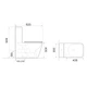 Бачок для унитаза-компакта Mixxus Quadro-0404-T1 Tank 660х360х820 со сливной арматурой (MI8315) - изображение 6