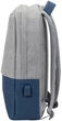 Рюкзак для ноутбука Rivacase 7562 Grey/Dark blue 15.6" - изображение 3