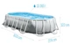 Каркасный бассейн Intex 26796 Oval Frame Pool 503x274x122 см Объем 13365 лит Овальный - изображение 6