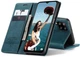 Чехол-книжка CaseMe из нубука для Samsung A12/M12 Бирюзовый - изображение 6