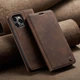 Чехол-книжка CaseMe из нубука для iPhone 11 Pro Тёмно-коричневый - изображение 1