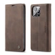 Чехол-книжка CaseMe из нубука для iPhone 11 Pro Тёмно-коричневый - изображение 7