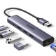 Хаб Ugreen CM475 USB 3.0 - 3xUSB 3.0/Type-C+RJ45(1000M) Ethernet 5 in 1 Hub (60554) - зображення 2