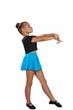 Спідниця для танців Dance&Sport N005-1D біфлекс XL/128-134 Блакитний - зображення 2
