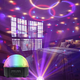Energolux QR-115 12 цветной, стерео LED RGB, Bluetooth диско-шар, светомузыка с пультом, лазерный диск проектор 360° с подвижным эффектом, активация под ритм музыки - изображение 1