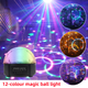 Energolux QR-115 12 цветной, стерео LED RGB, Bluetooth диско-шар, светомузыка с пультом, лазерный диск проектор 360° с подвижным эффектом, активация под ритм музыки - изображение 5