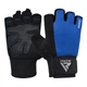 Рукавички для фітнесу RDX W1 HALF BLUE PLUS-L - изображение 1