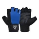 Рукавички для фітнесу RDX W1 HALF BLUE PLUS-L - изображение 2
