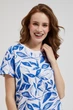 Футболка жіноча MOODO 4359 42 XL блакитна - зображення 2