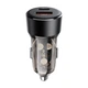 Автомобільний зарядний пристрій ACEFAST B12 60W (USB-A+USB-C) dual-port car charger Black (6974316282914) - изображение 1
