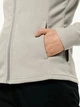 Толстовка на молнии утепленная на флисе женская Jack Wolfskin Taunus Fz W 1711391-A0029 L Бежевая (4064886338776) - изображение 3