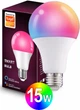 Умная лампочка RGB с Wi-Fi / Bluetooth Tuya Smart LED A60 E27 2700-6500 K 15W Color/White музыкальная с таймером Android / iOS - изображение 1