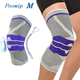 Бандаж фіксатор колінного суглоба наколінник ортез Silicone Spring Knee Pad Size M - зображення 1