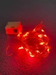 Гірлянда роса на батарейках мідний провід 20 Led Strip String Red - изображение 2