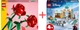 Набор конструкторов LEGO Botanicals Розы 120 деталей + Disney Приключения Анны на санях 192 детали (40460_43256) - изображение 1