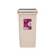 Ведро для мусора 10 л с крышкой пластиковое MVM BIN-04 10L BEIGE - изображение 1