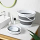 Складное ведро 10 л силиконовое MVM BIN-17 10L WHITE/GRAY - изображение 5