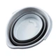 Складное ведро 10 л силиконовое MVM BIN-17 10L WHITE/GRAY - изображение 11