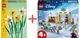 Набор конструкторов LEGO Botanicals Нарциссы 216 деталей + Disney Приключения Анны на санях 192 детали (40747_43256) - изображение 1