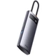 Переходник HUB Baseus Metal Gleam Series 4-in-1 4xUSB3.0+RJ45 (WKWG070113) Gray - изображение 2