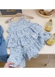 Детский костюм (платье, джинсовая куртка) Panda Baby 104 см голубой KO572 - изображение 4