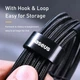 Кабель Baseus Type-C to Type-C 100W 2м Cafule Black/Grey (CATKLF-ALG1) - изображение 8
