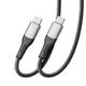 Кабель USB Ridea RC-US42 UltraStrong Type-C to Type-C 60W 1.2m Чорний - зображення 6