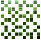 Мозаика Котто GM 4030 C3 Green D-Green M-White 300x300x4 за 1 ШТ - изображение 1