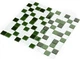 Мозаика Котто GM 4030 C3 Green D-Green M-White 300x300x4 за 1 ШТ - изображение 2