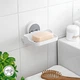Мильниця клейка настінна MBM HOME BP-4 WHITE пластикова біла - зображення 1