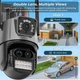 IP Камера Besder P10QS-9MP ICSEE 3 lenses с сиреной, зум (app. complete set. with charger) - изображение 2