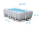 Каркасный бассейн Intex 26792 +лестница, тент, подстилка, насос-фильтр 3785 л/час, 488-244-107 см ,объем 10874 л - изображение 2