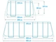 Каркасный бассейн Intex 26792 +лестница, тент, подстилка, насос-фильтр 3785 л/час, 488-244-107 см ,объем 10874 л - изображение 7