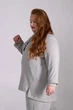 Джемпер Ukreina трикотажний ангора 2XL/3XL сірий U24Swi1363 - зображення 2