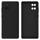 Чехол противоударный Silicone case защита камеры Kassel для Samsung Note 10 Lite (03) черный Black - изображение 1
