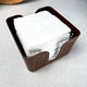 Пластиковая корзинка-органайзер для салфеток Коричневая - изображение 3