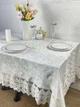 Скатертина Велюр Acme Tekstil 160x220 Lux Queen Krem PVS - изображение 1