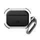Чехол для наушников Apple AirPods Pro 2 2022, белый, Panzer, противоударный защитный кейс из TPU и поликарбоната, усиленные стенки, защита от царапин, пыли и ударов, легкий и компактный, с карабином для крепления, ArmorStandart (ARM82753) - изображение 1