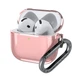 Чехол для наушников Apple AirPods 4, розовый, Air, термополиуретан (TPU), противоударный, защита от царапин, пыли и ударов, футляр с карабином для крепления, точные вырезы для доступа к разъемам, ArmorStandart (ARM82618) - изображение 2