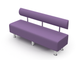 Офісний Диван Relax Junior LX 2217 фіолетовий (світлий) для приймальні рецепції холлу клієнтів 180см бюджетний - зображення 2