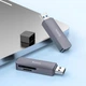 Картридер с разъемом USB HOCO Spirit card reader (USB2.0, SD/TF, 480Mbps). Black - изображение 5